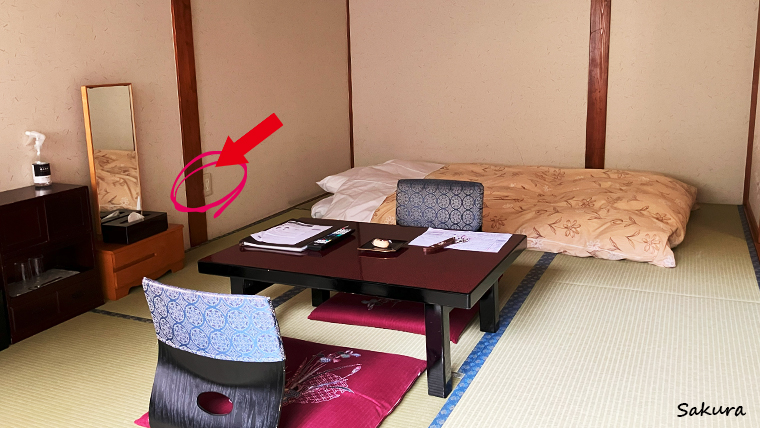 コンセントの位置確認写真