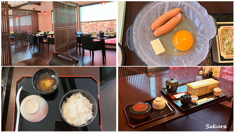 藤三旅館の朝食