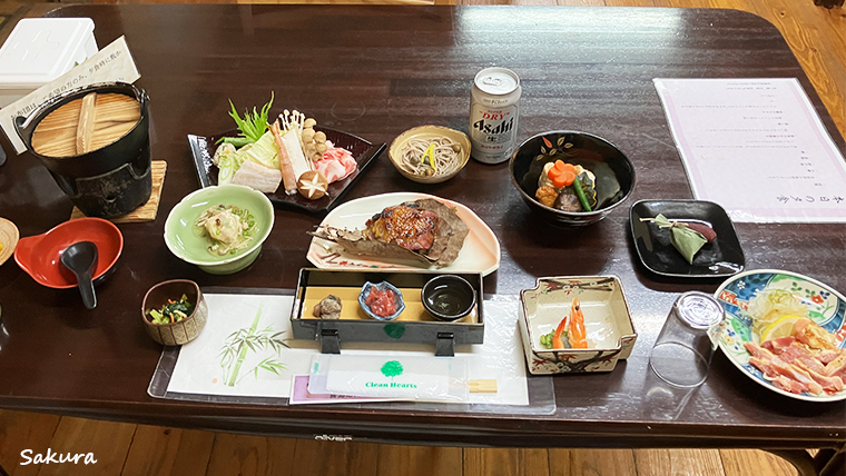 【湯之谷山荘】1日目夕食