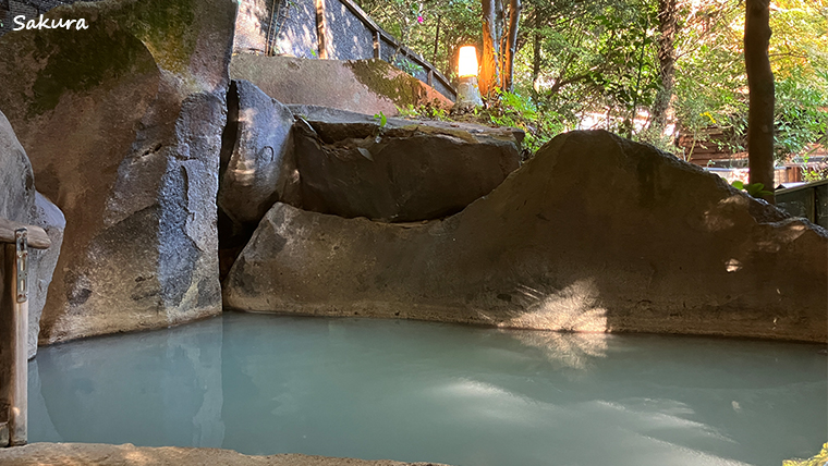 【湯之谷山荘】露天風呂