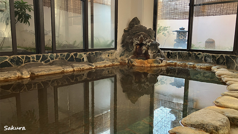 【湯治柳屋】1階のお風呂