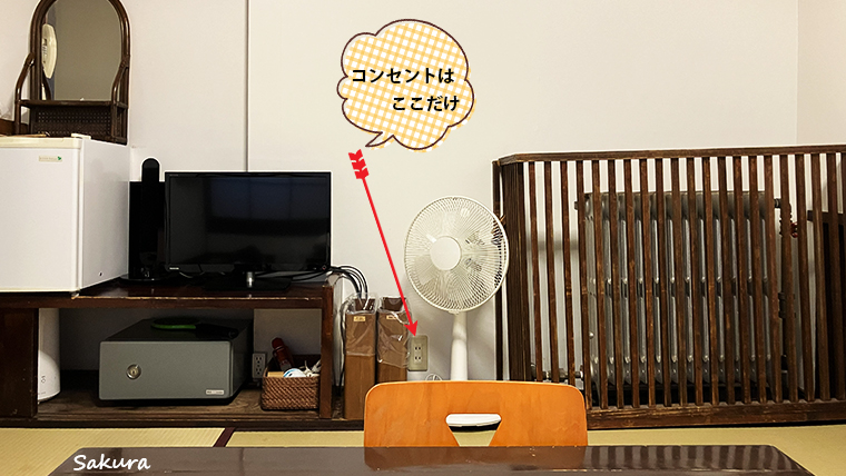 コンセントの位置確認