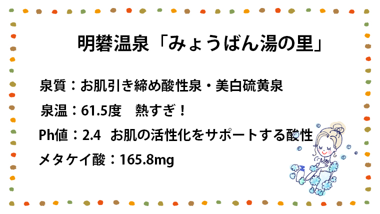 明礬温泉「みょうばん湯の里」泉質